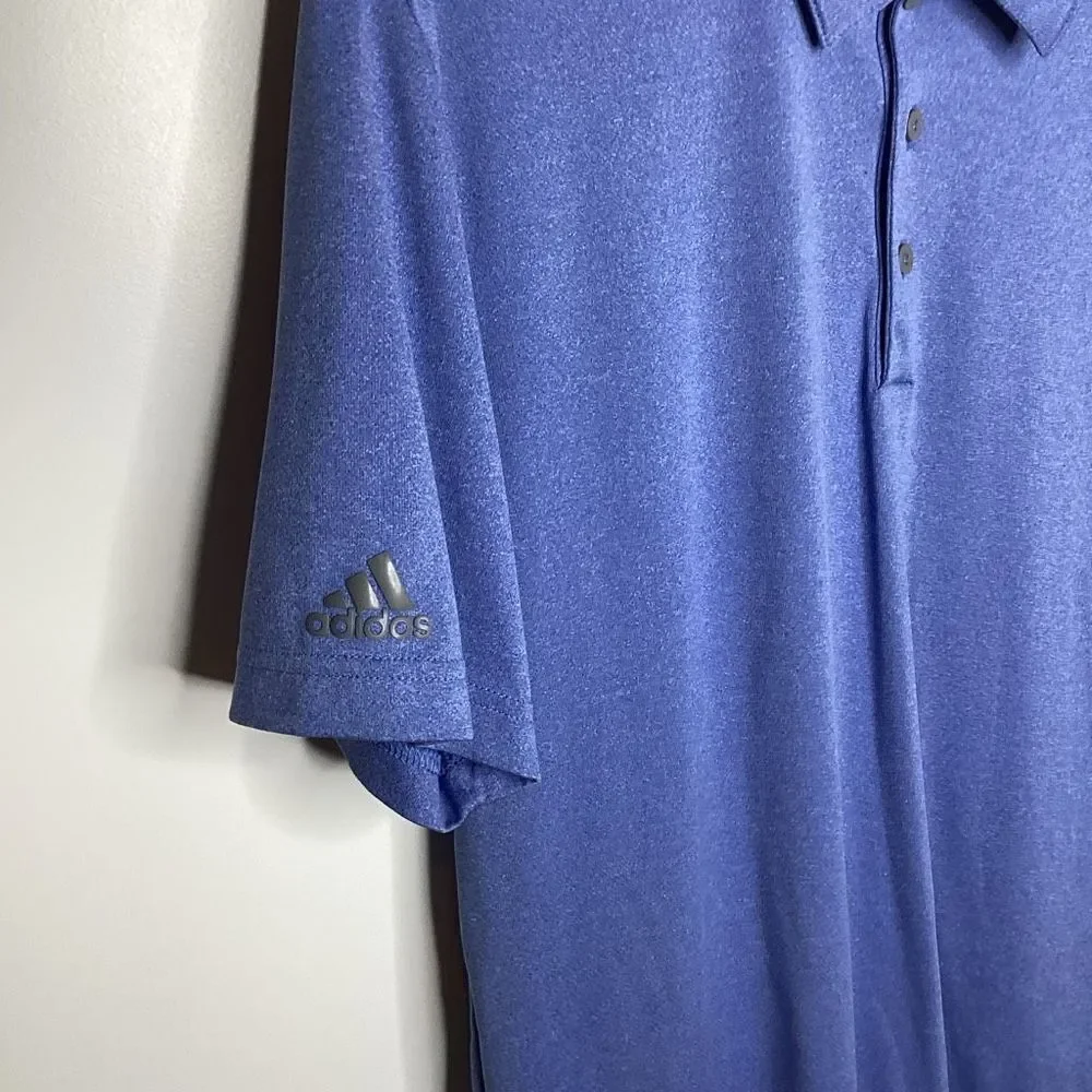 Mens Adidas Performance‎ Polo Shirt Blue large Golf